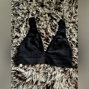 Victoria's Secret PINK Black Ribbed Bralette